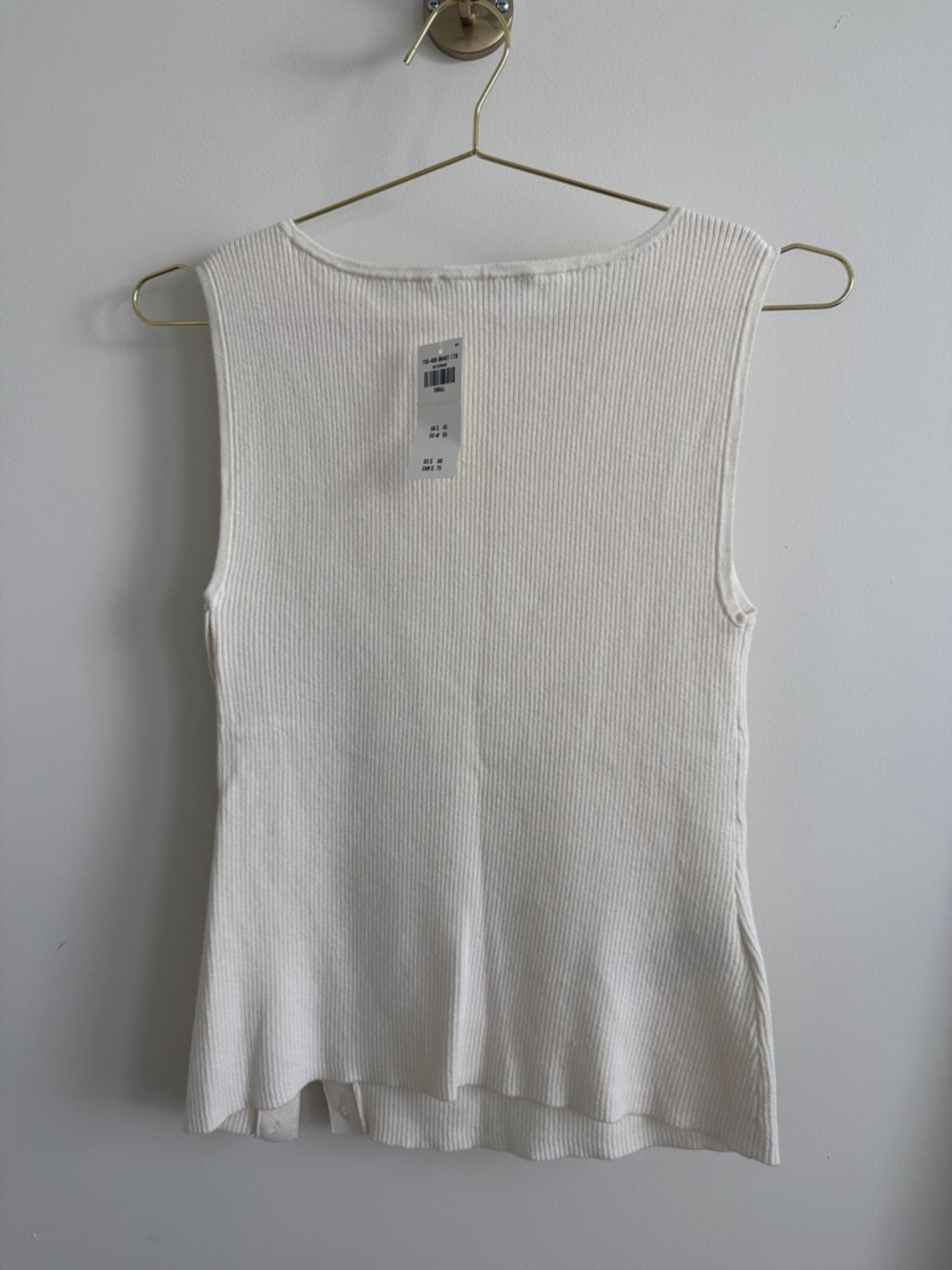Asymmetrical Button Sweater Tank - Picture 4 of 5